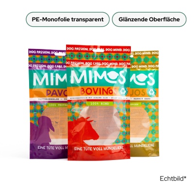 Doypacks mit Sichtfenstern